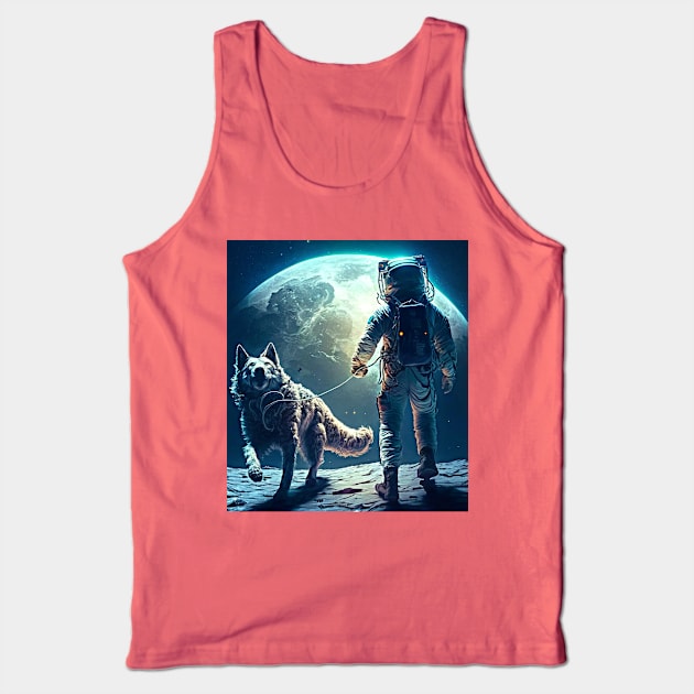 moon astronaut Tank Top by presstex.ua@gmail.com